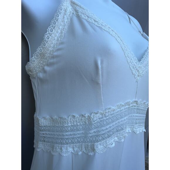 Zimmermann Ivory Lace Trim Babydoll Slip Dress Sz 0 Feminine Romantic Designer - Picture 9 of 14
